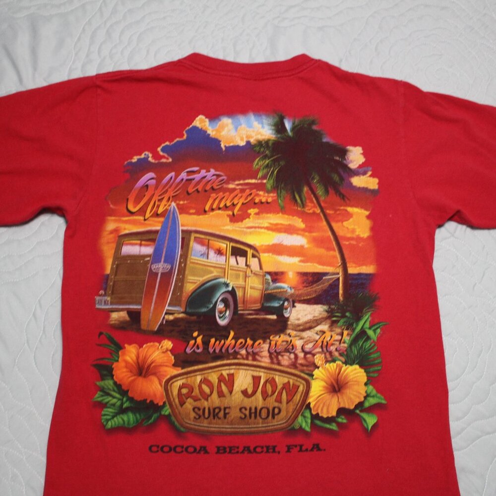 Ron Jon Surf Shop Graphic Tee - Cocoa Beach - Off the map... No size tag UNISEX
